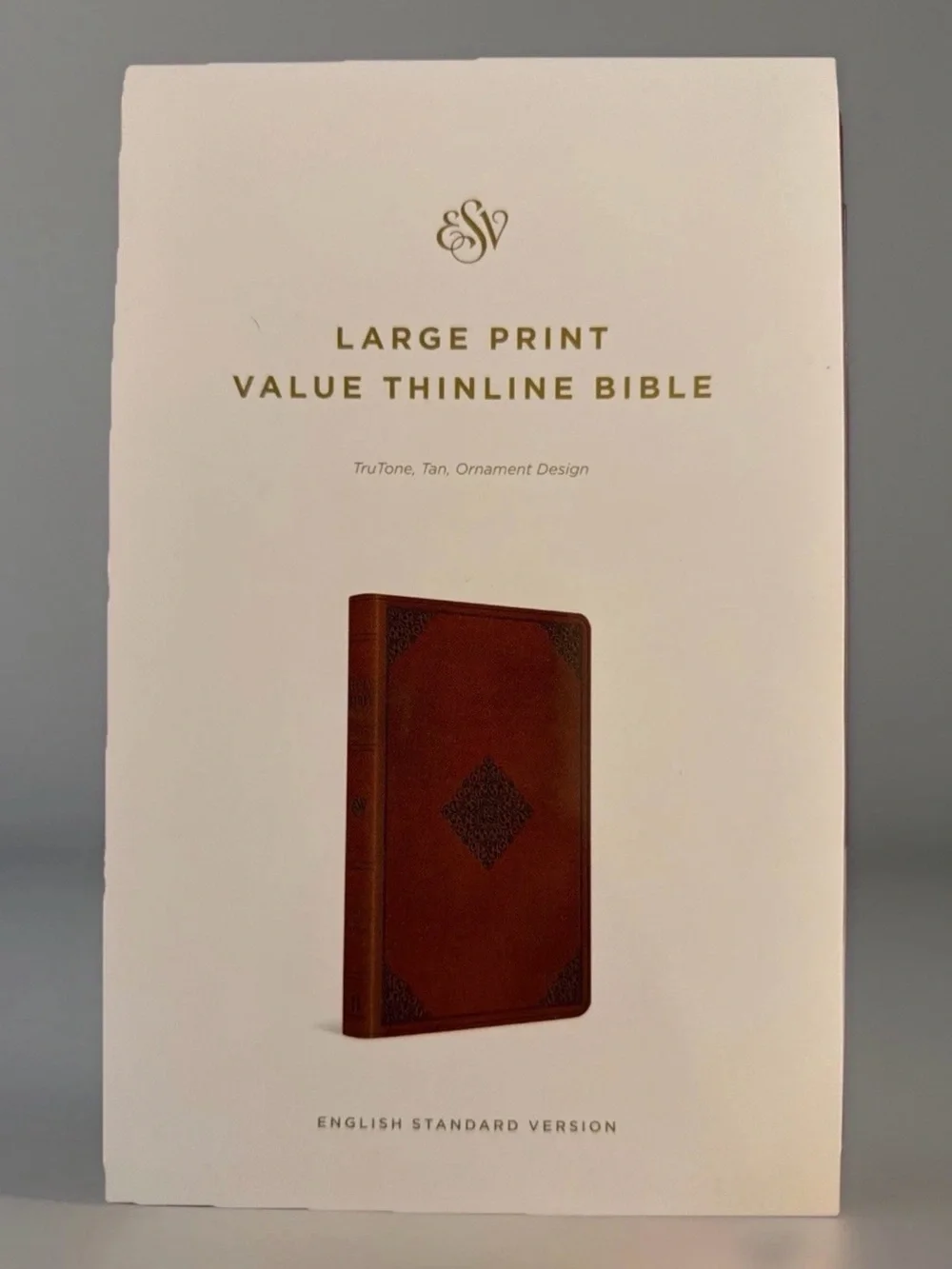 Bible (ESV) English Standard Version Large Print Value Thinline TruTone Tan New.